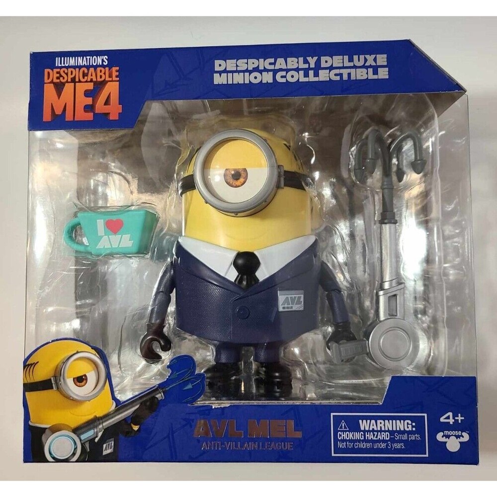 Minions Despicable Me 4 Despicably Deluxe Collectible 5.5" Figure NEW NIB Mel